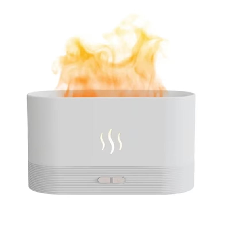 Kinscoter FlameGlow™ Aroma Diffuser – Ultrasonic Cool Mist Humidifier & Essential Oil Lamp in One