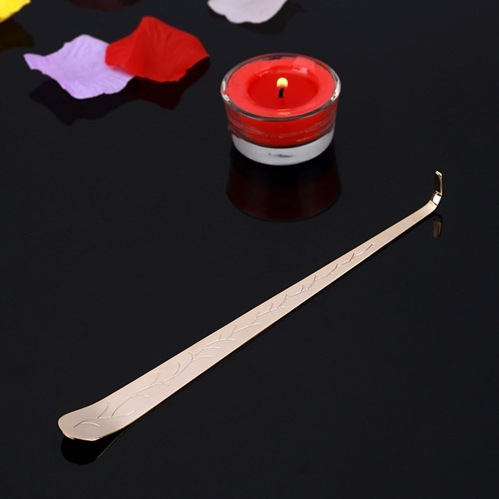 3 in 1 Candle Accessory Set - Candle Wick Trimmer, Candle Wick Cutter, Candle Snuffer Extinguisher, Candle Wick Dipper with Gift Package for Candle Lovers (Champagne Gold)